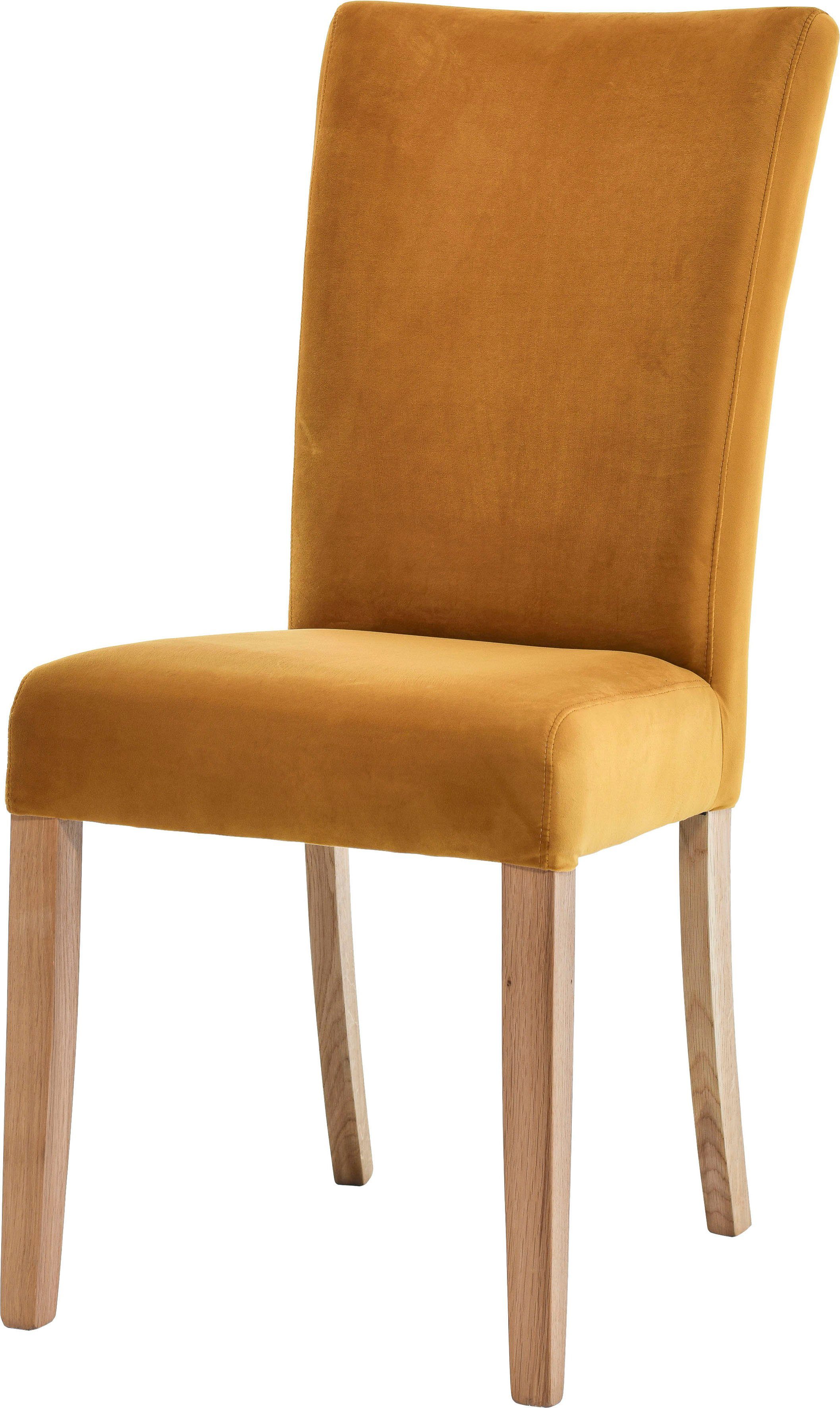 Home affaire 4-Fußstuhl Barentssee (Set, 2 St), im 2er Set, aus massiver Eiche natur