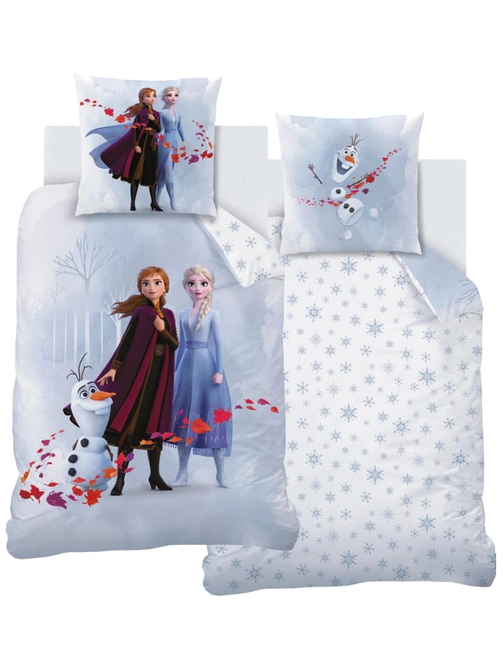Disney Frozen Mädchen Bettwäsche-Set Flanell 