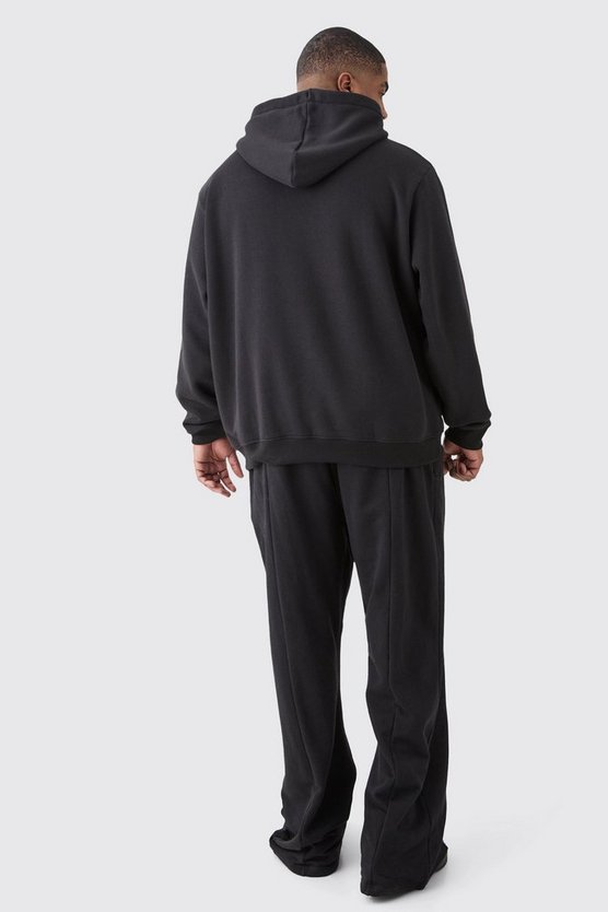 Plus Basic Hoodie in Schwarz