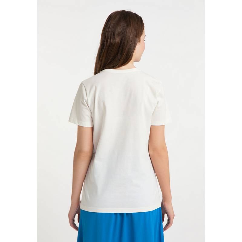 SOMWR T-Shirt With Slim Straw Print T-Shirt Damen