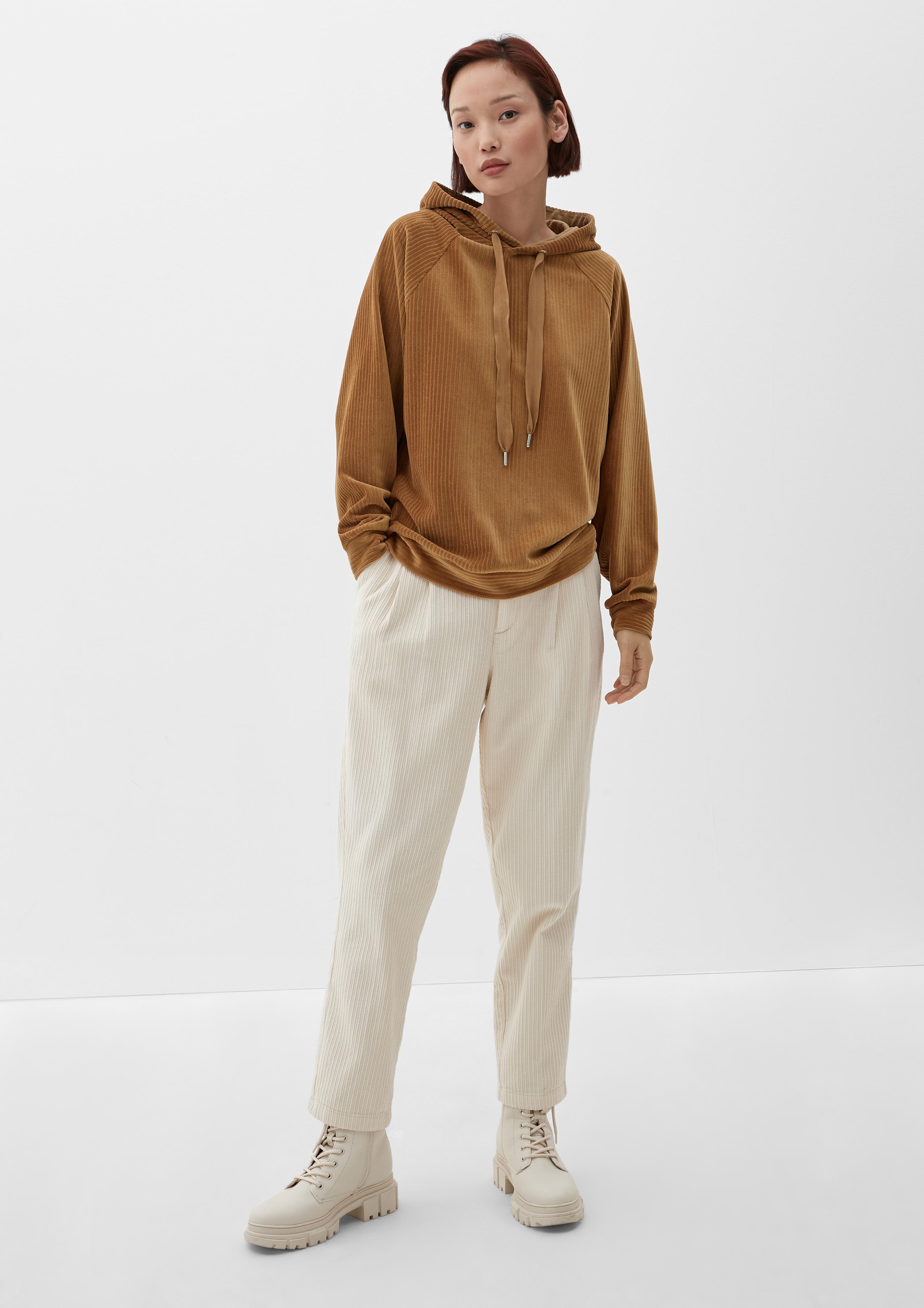 Kapuzensweatshirt aus Cord  2121938-8469