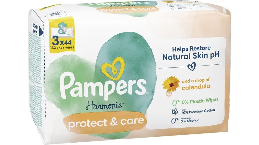 Pampers Harmonie Feuchttücher Protect & Care Calendula