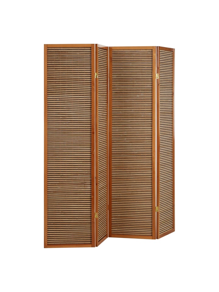 Homestyle4u 4-tlg. Paravent in Braun 176x175 günstig kaufen onesize