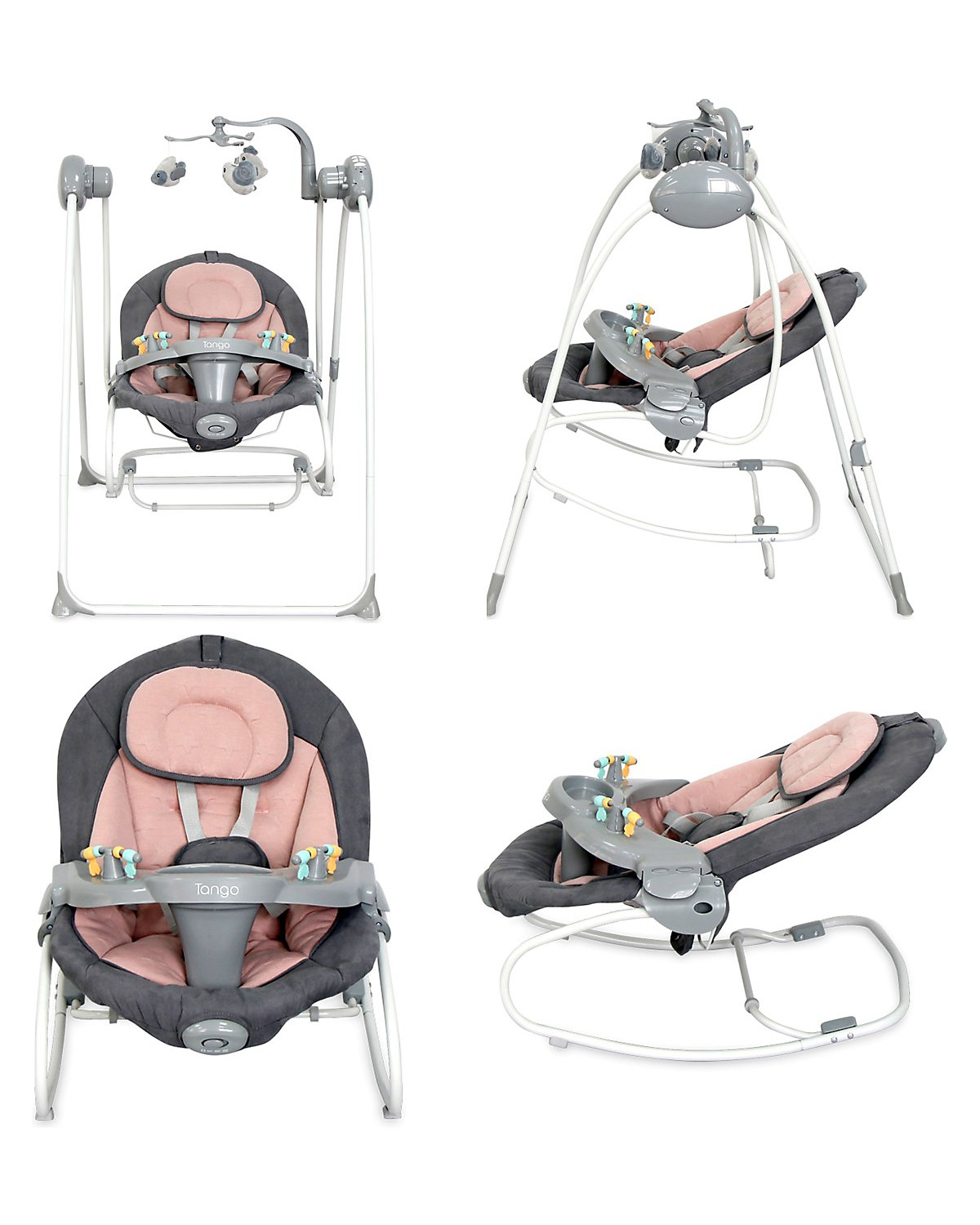 Babywippe Tango 2 in 1, Fernbedienung, MP3, Timer, Mobile Babywippen