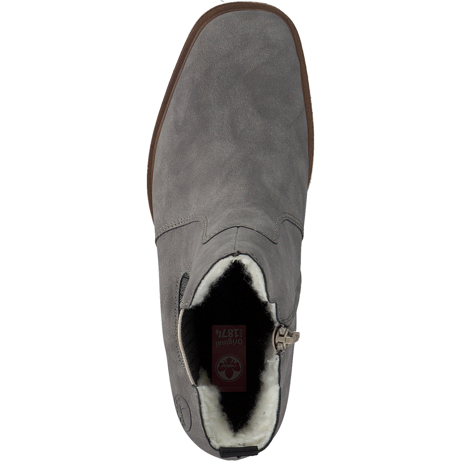 Rieker Y9071, Winterstiefeletten, Damen, Grau (Leinen)