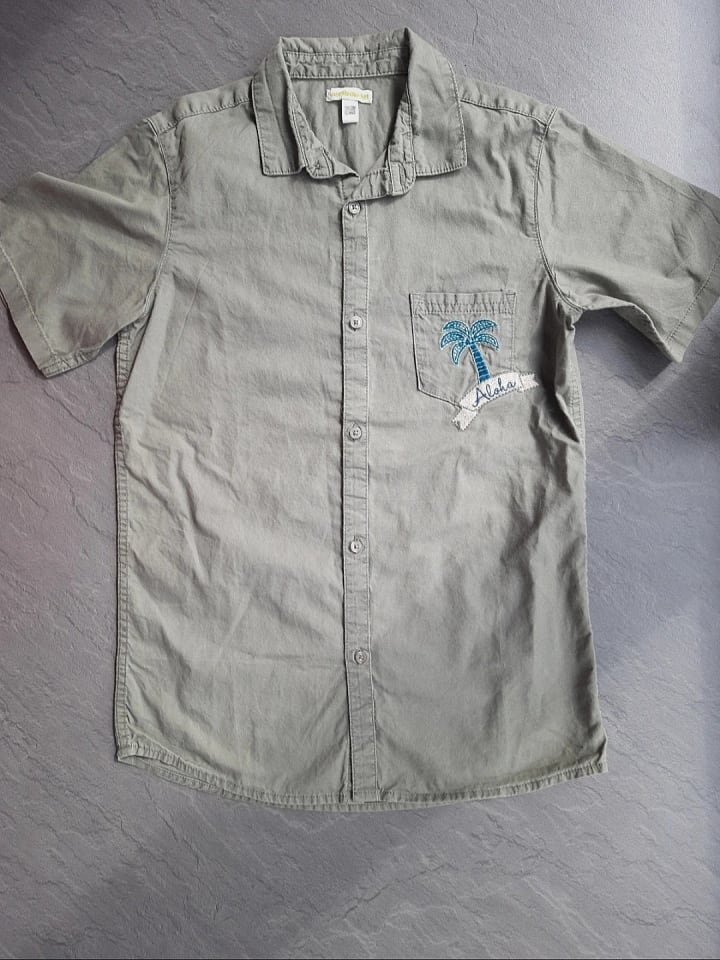 vertbaudet Hemd in Khaki günstig kaufen 146/152