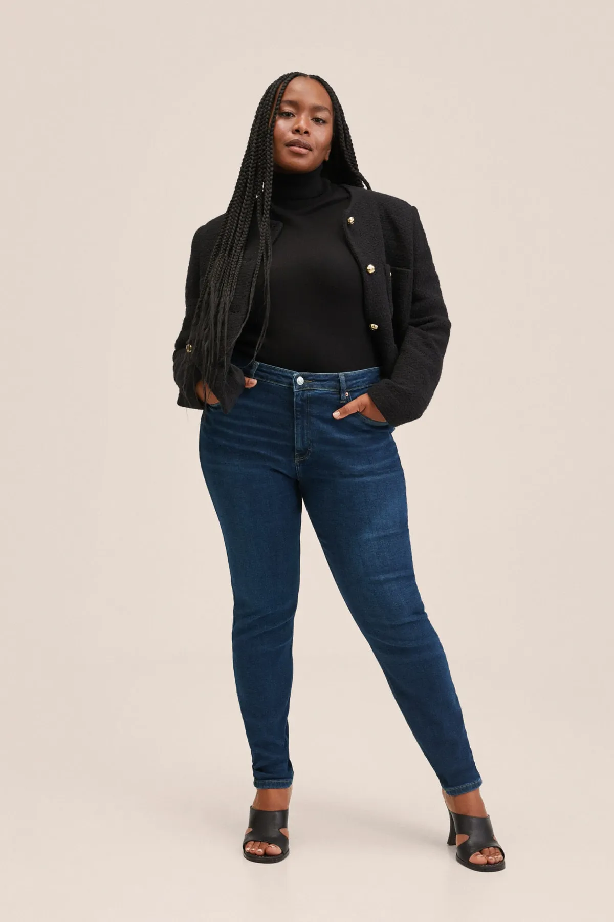 MANGO  Blaue Damenjeans 27011123