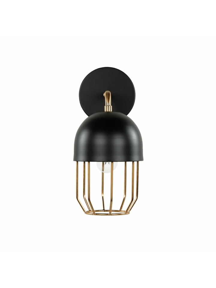 Licht-Erlebnisse Wandlampe in Schwarz Gold günstig kaufen onesize