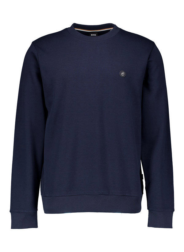 BOSS Black, Sweatshirt Sharpe, Baumwolle, dunkelbau
