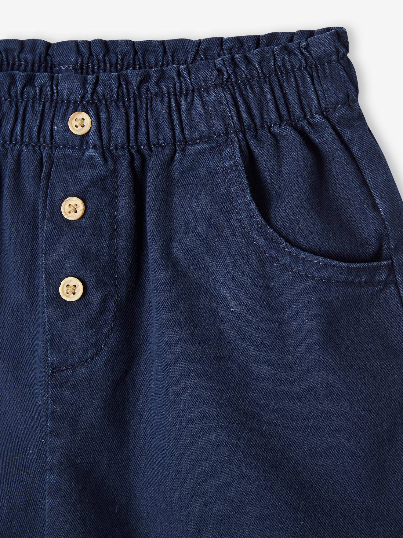 Vertbaudet Mädchen Shorts mit Schlupfbund - pastellgelb