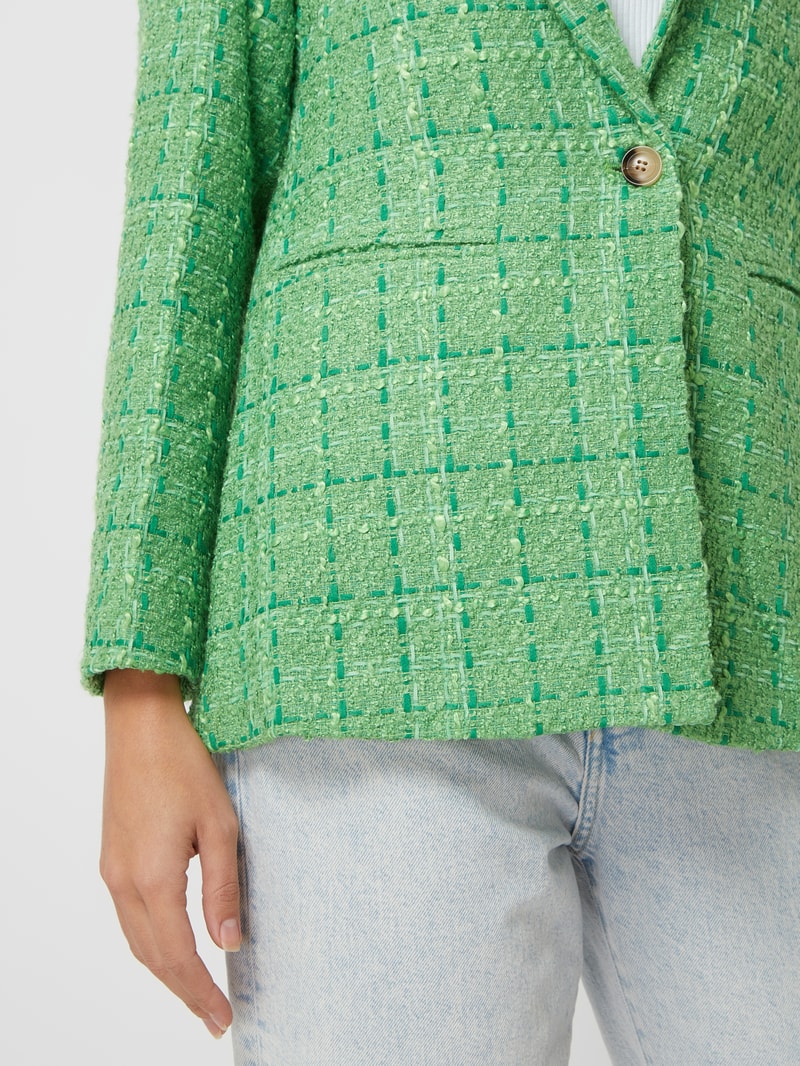 Blazer aus Bouclé in grün