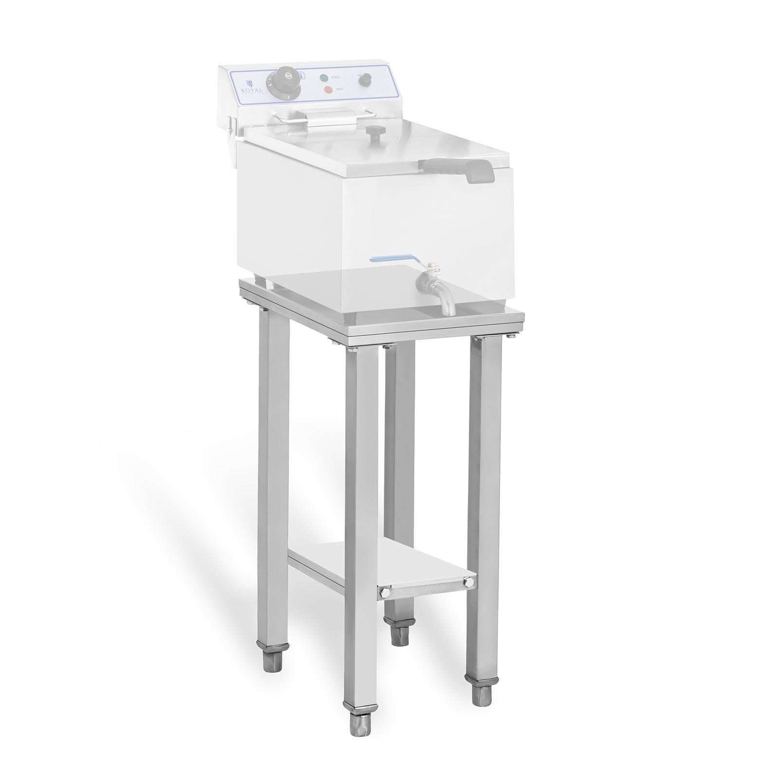 Royal Catering Untergestell Untergestell Für 2 Fritteuse 41X29cm Edelstahl 150 Kg Gastronomie