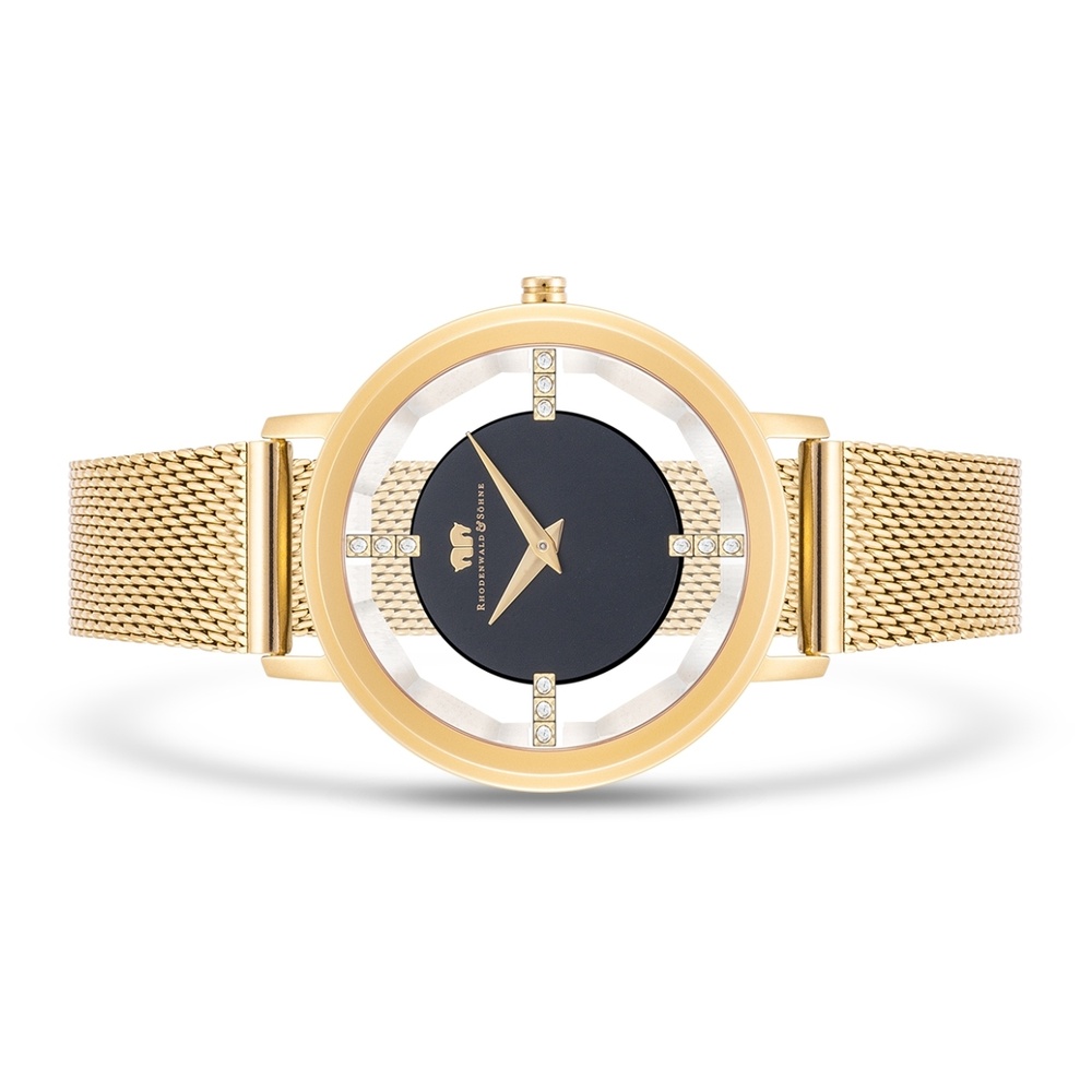 Rhodenwald & Söhne Montre à quartz Lucrezia en Or jaune Acier inoxydable en Or jaune Montre