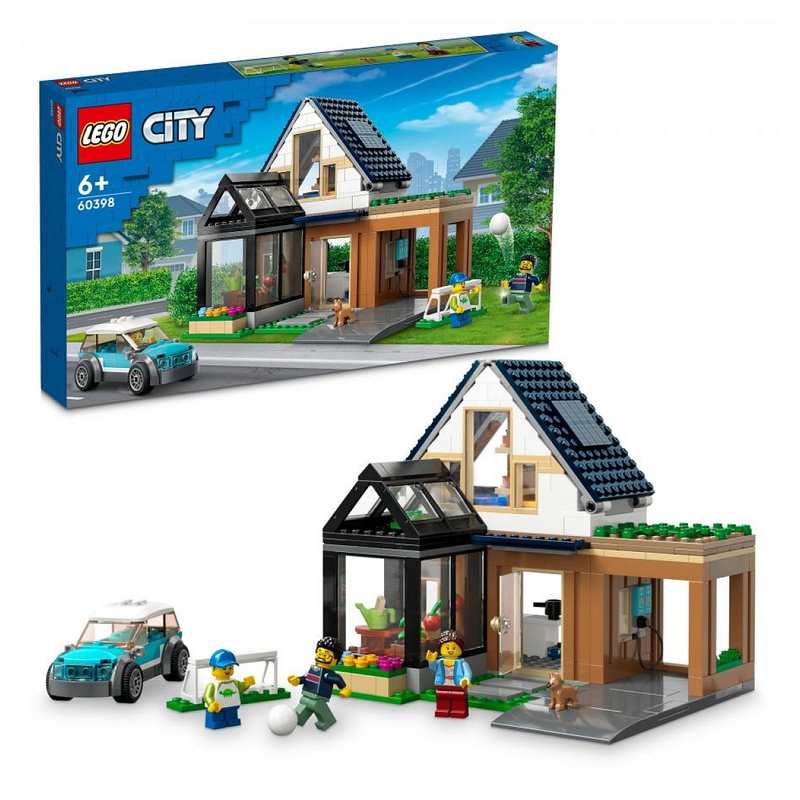 60398 La maison familiale et la voiture électrique, LEGO City