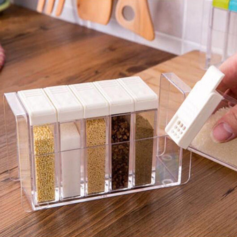 SRRINM Gewürzregal Gewürzgläser Bulk-Gläser Shaker-Gläser, 1-tlg.