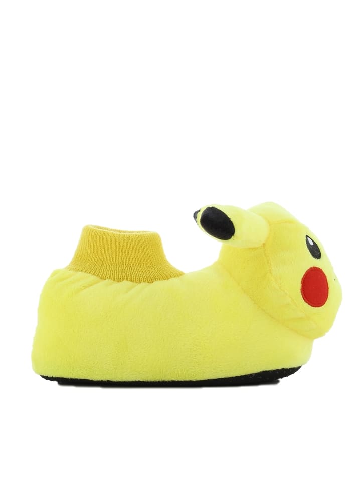 Pokémon Hausschuhe mit Pokémon Pikachu Motiv, in Gelb, Schlupfschuh günstig kaufen