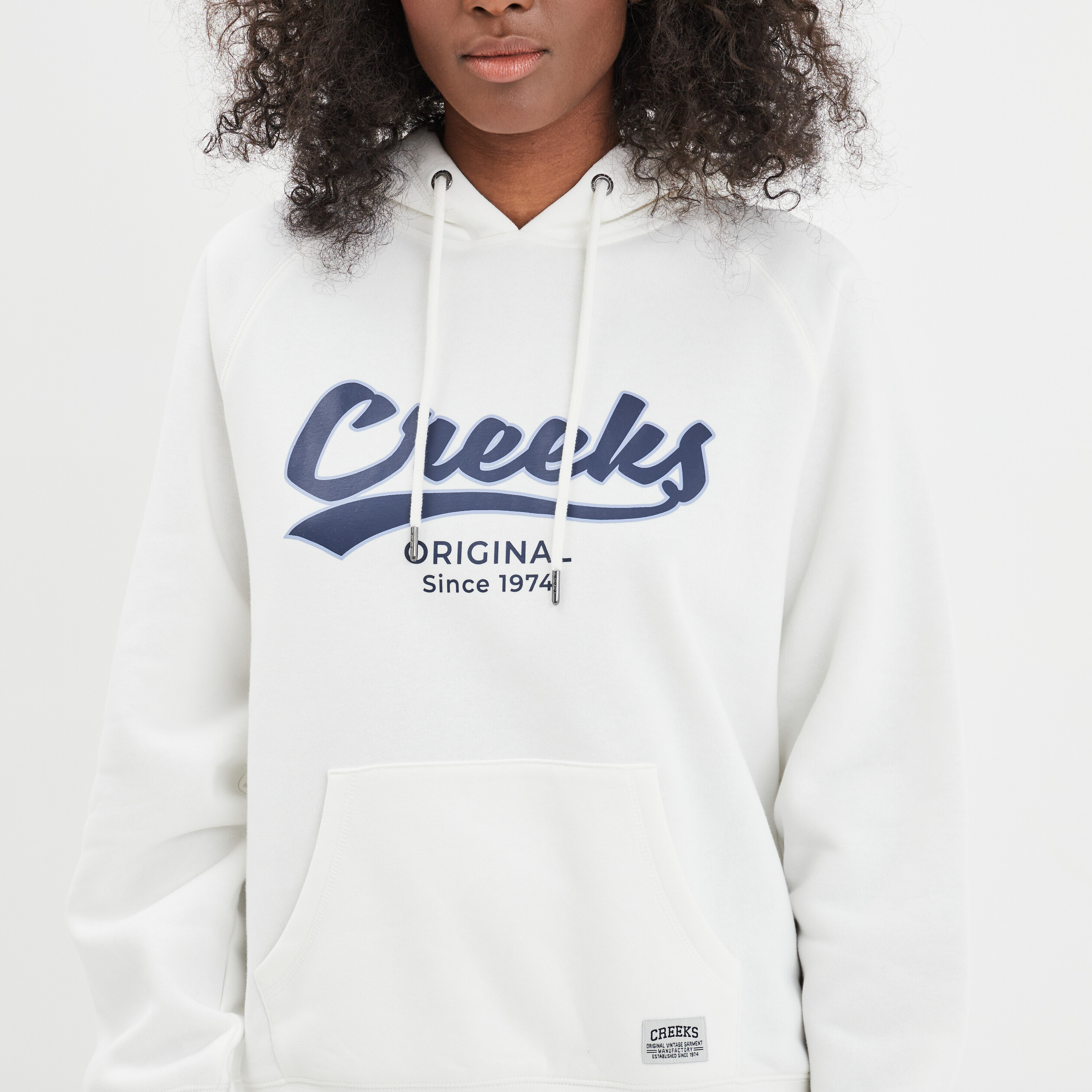 Sweat à capuche hoodie blanc femme | La Halle