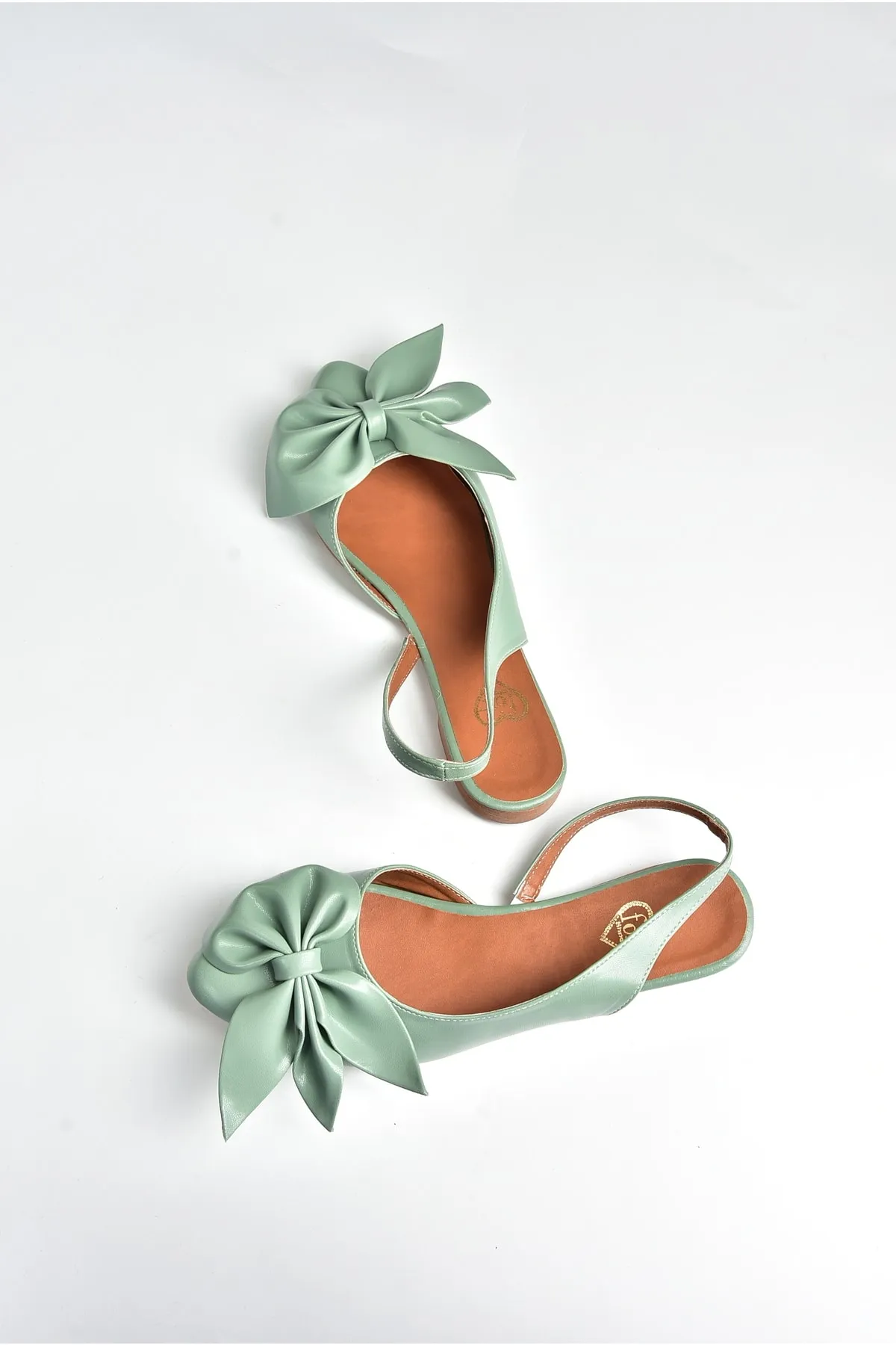 Fox Shoes  Ballerinas mit grünen Schleifendetails für Damen H726809009