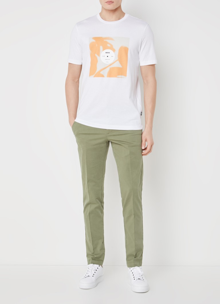 Koszulka HUGO BOSS Tiburt z nadrukowanym logo