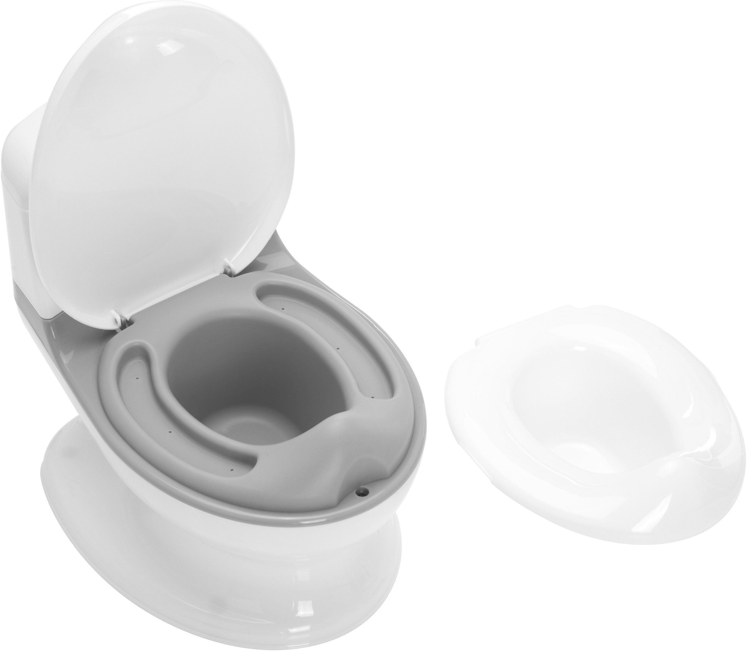 Fillikid Töpfchen Mini Toilette, weiß/grau, inkl. Sound- und Lichteffekte