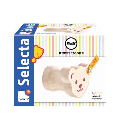 Steiff by Selecta® Garderobenknopf, 7 cm, mehrfarbig