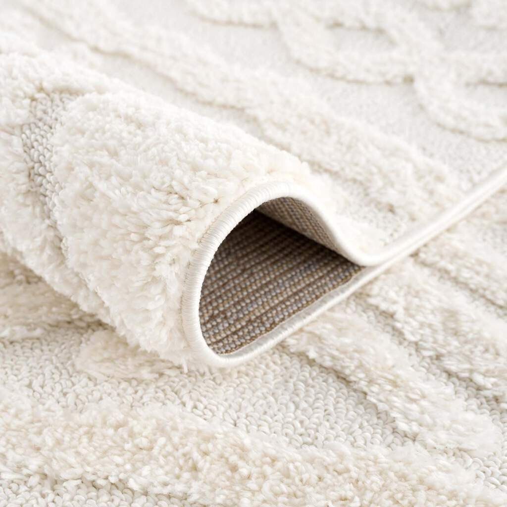 Hochflor-Teppich Focus 3382, Carpet City, rechteckig, Höhe: 20 mm, Boho-Teppich, besonders weich, Hoch Tief Struktur, Wohnzimmer