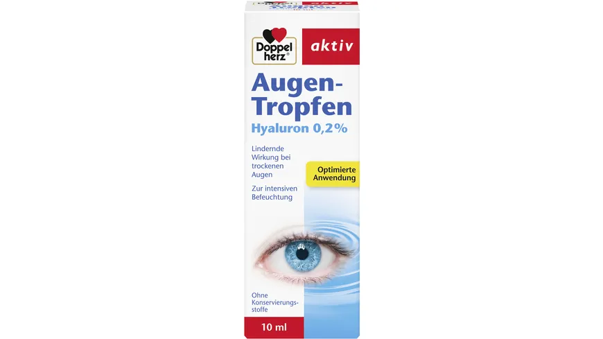 Doppelherz Augen-Tropfen Hyaluron 0,2% 10 ml