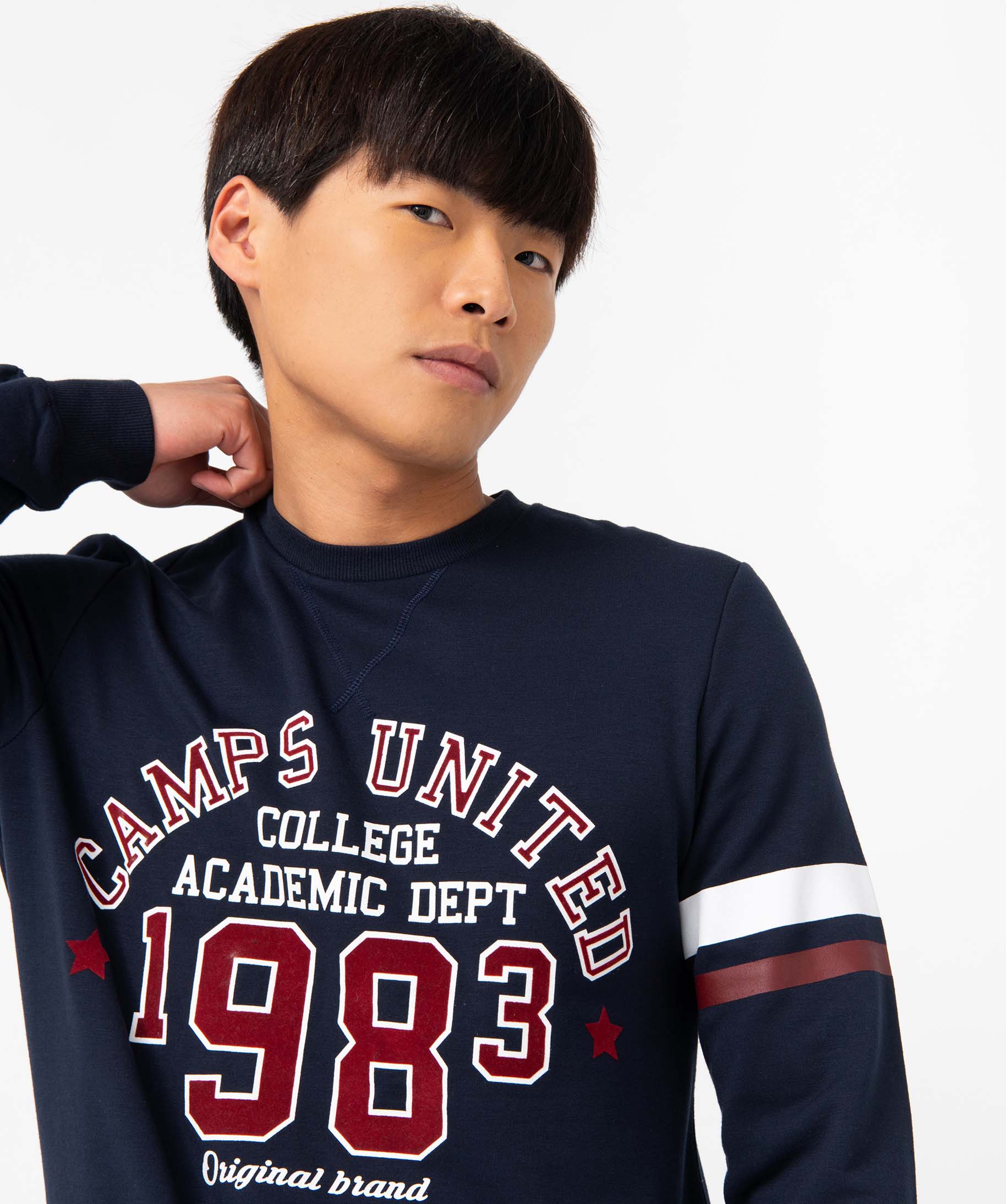 Pyjama homme en molleton - Camps United marine | GEMO