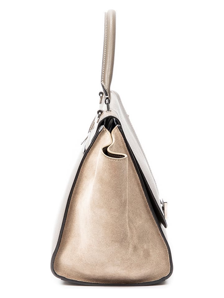 Celine Leder-Henkeltasche in Beige - (B)31 x (H)23 x (T)18 cm günstig kaufen onesize