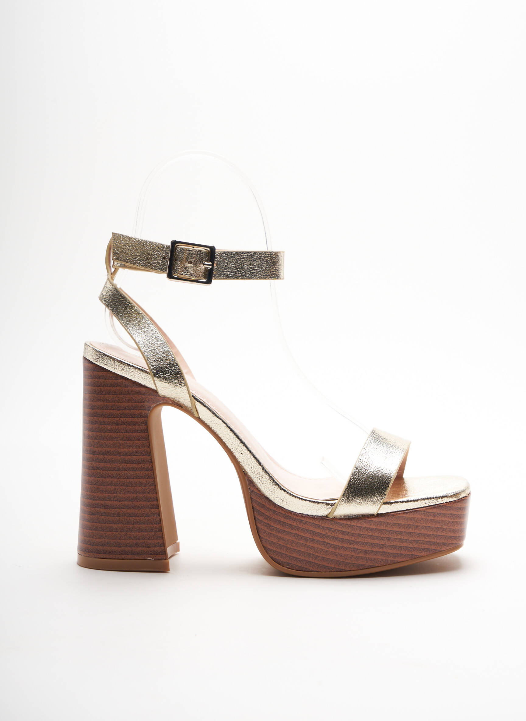 Ideal Shoes Sandales Nu Pieds Femme couleur jaune