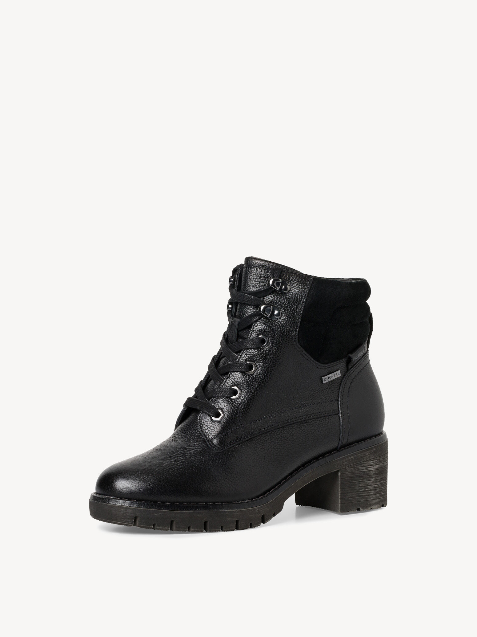 Bottine en cuir - noir