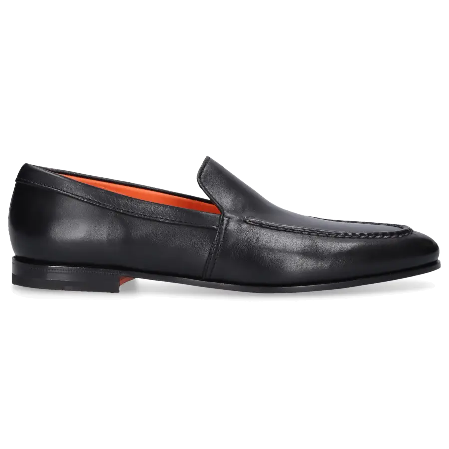 Santoni - Loafer 18000 Kalbsleder - schwarz
