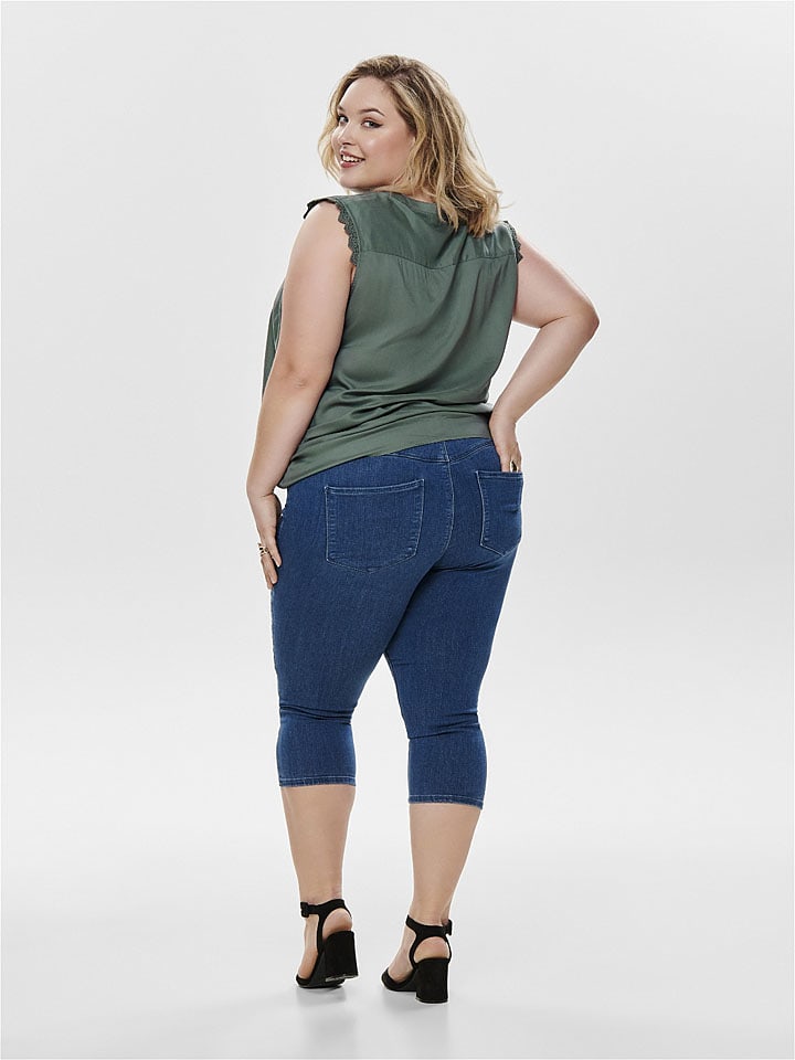 ONLY Carmakoma Bluse in Khaki günstig kaufen