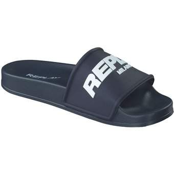 Replay Up Emboss Slide in blau