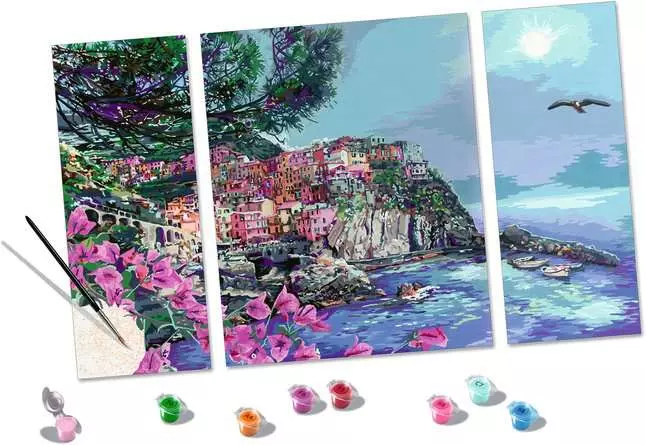 CreArt Cinque Terre - Malen nach Zahlen für Erwachsene