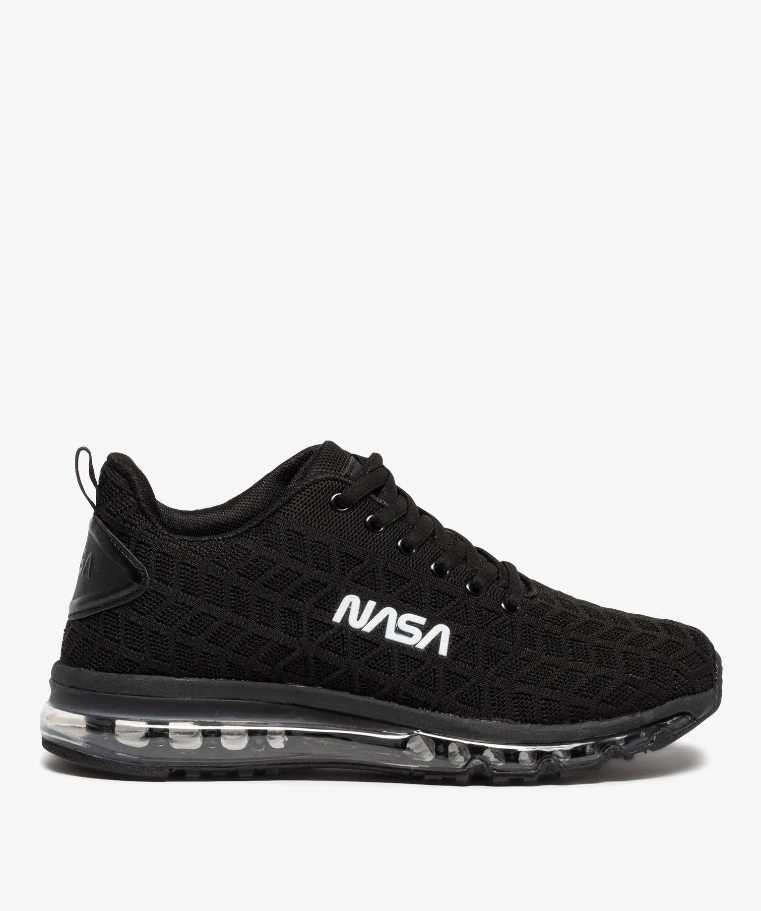 Baskets homme dessus en maille et semelle bulle - Nasa noir | GEMO