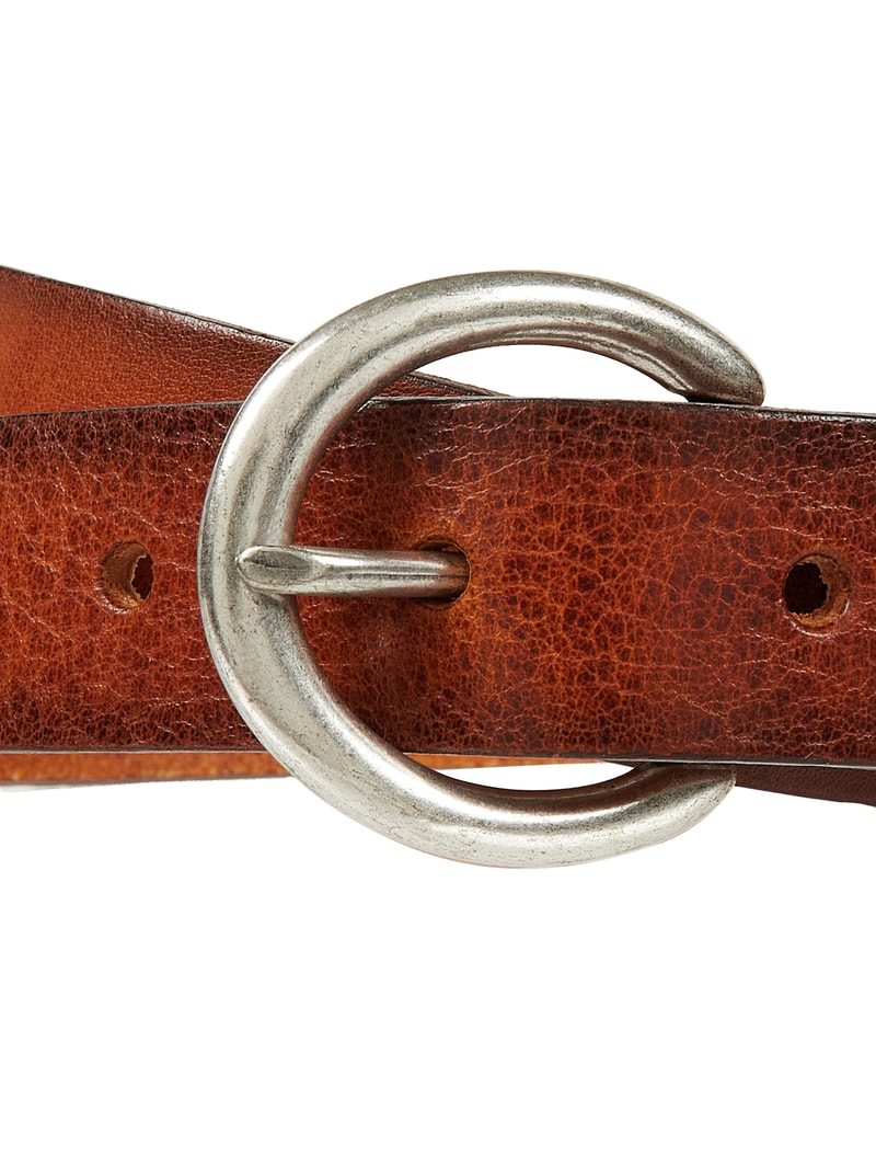 Gürtel aus Leder in cognac