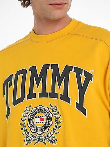 TOMMY-JEANS Herren Sweatshirt BOXY COLLEGE GRAPHIC CREW