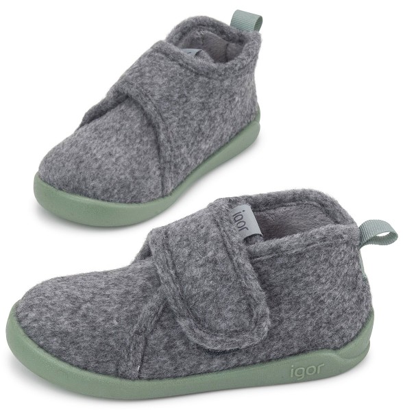Igor ~ Homie Fleece Hausschuh ~ Grau/Grün
