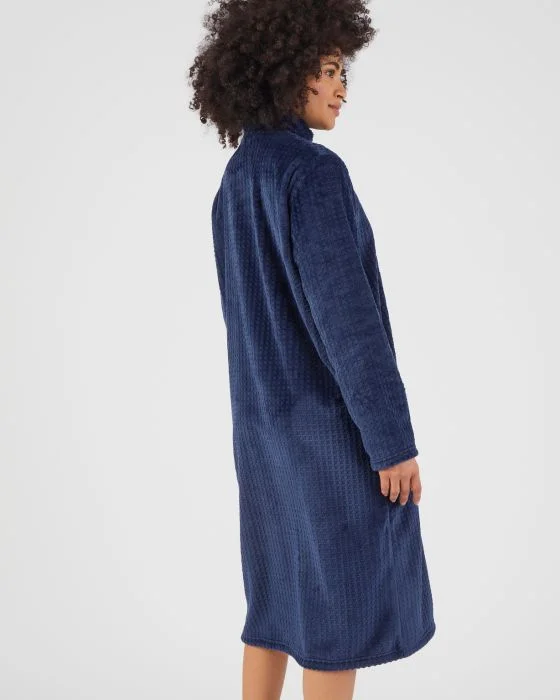Robe de chambre boutonnée maille chaude Thermolactyl