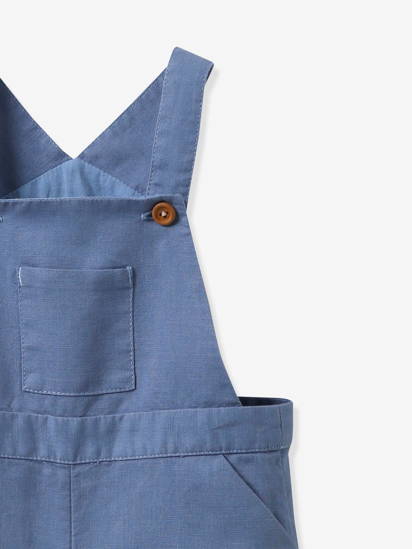 Cyrillus Baby Latzshorts aus Leinenmix CYRILLUS - graublau