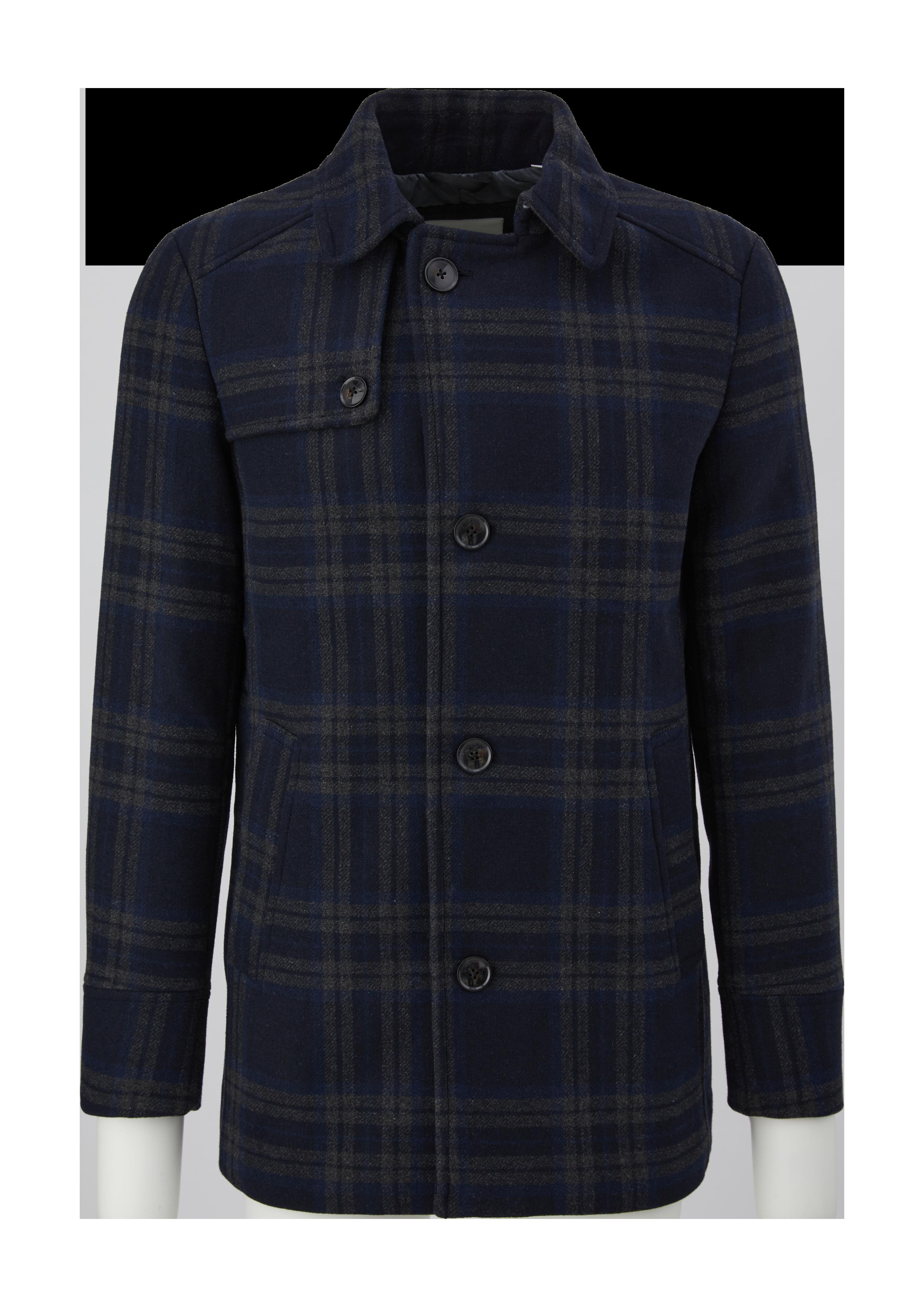 Karierte Jacke mit Reverskragen  2119380-59N5