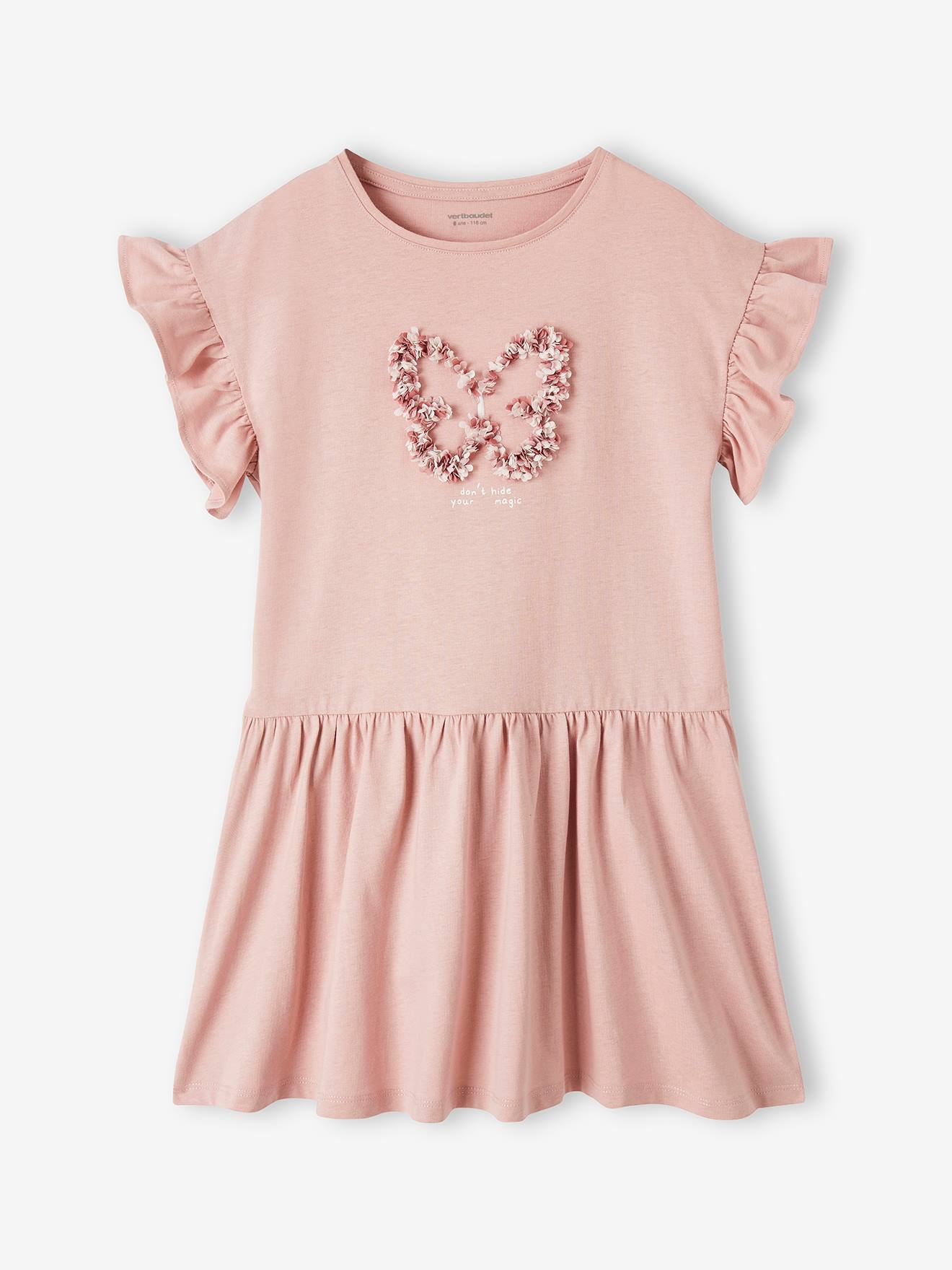 Vertbaudet Mädchen Sommerkleid mit 3D-Motiv - marine