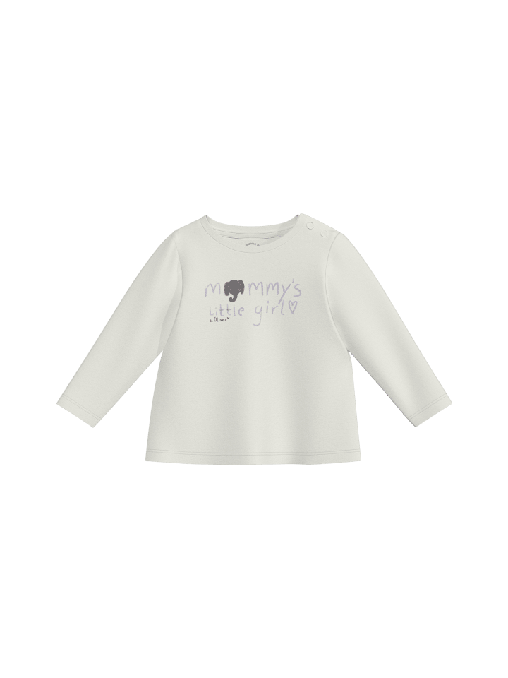 s.Oliver T-Shirt langarm in Creme-weiß günstig kaufen