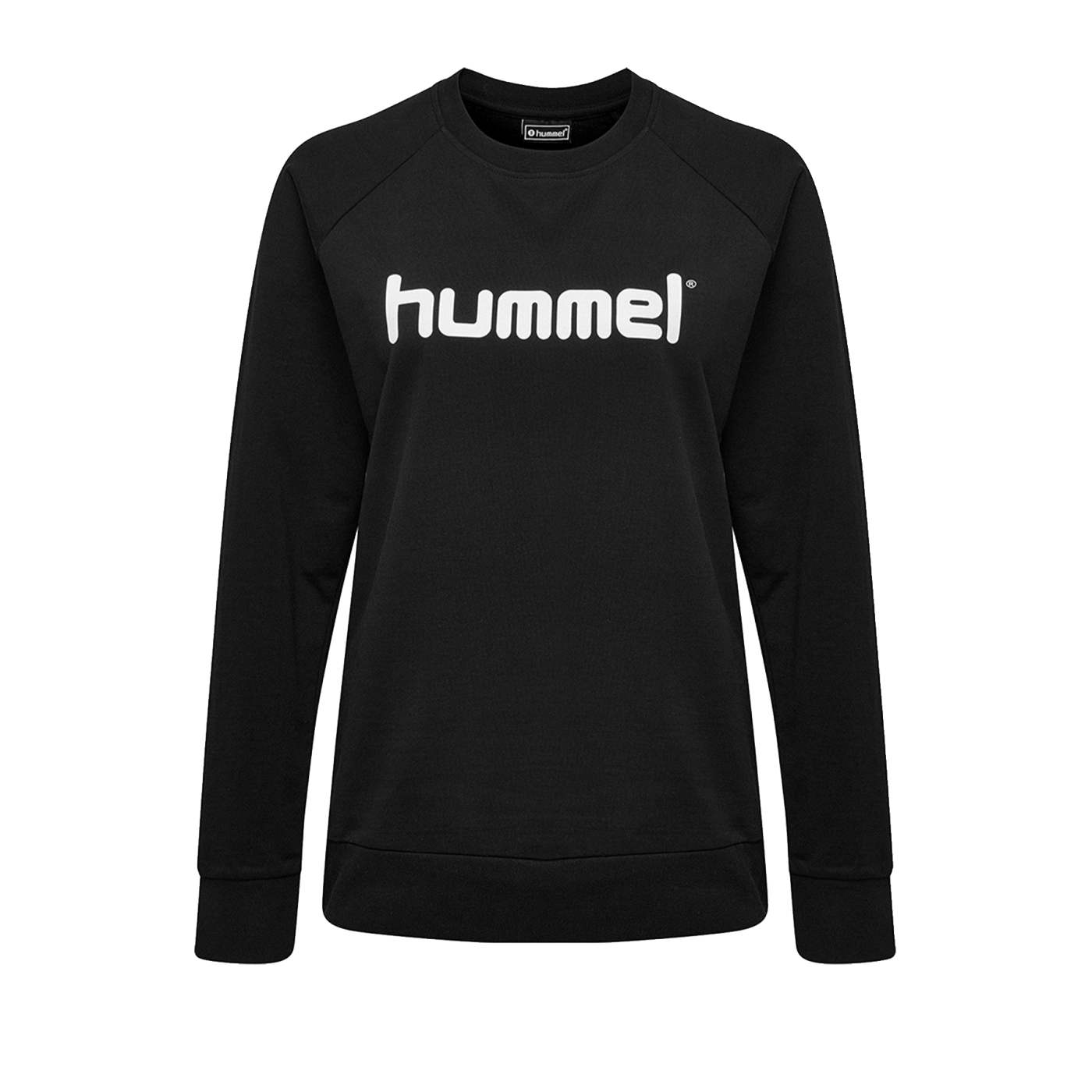 Hummel Cotton Logo Sweatshirt Damen Schwarz F2001