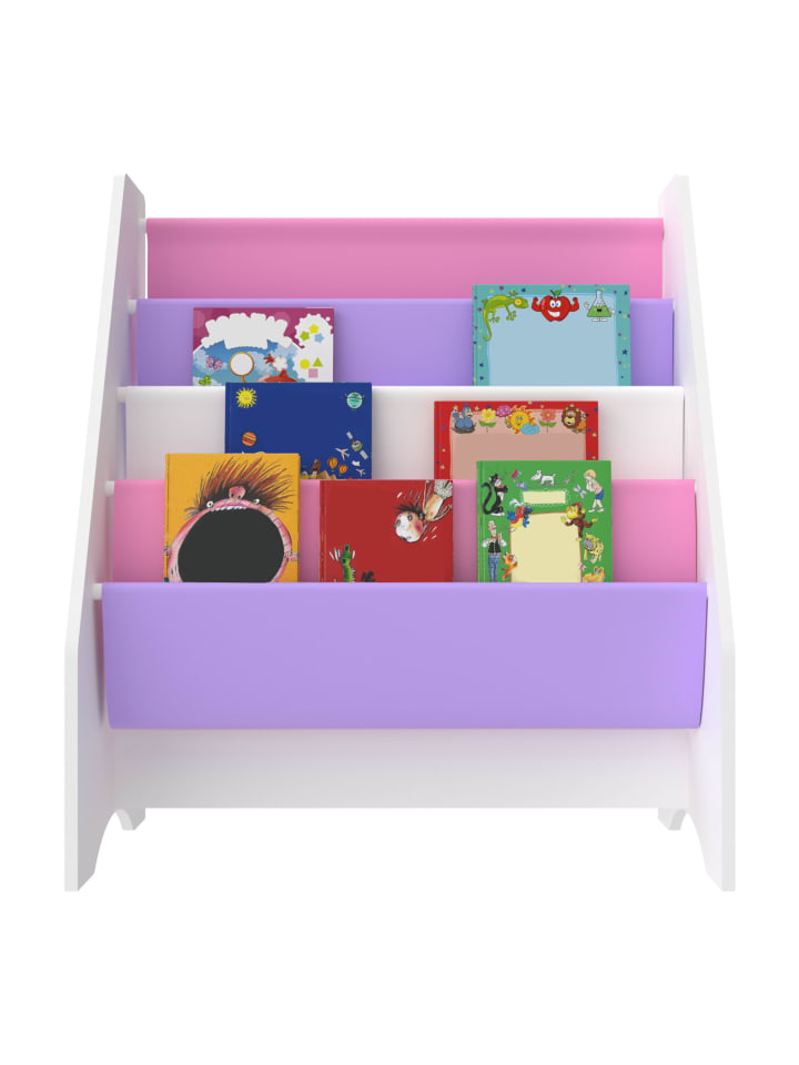 en.casa Kinderregal Fisterra in Lila Rosa (H)74cm (B)62cm (T)29cm günstig kaufen onesize