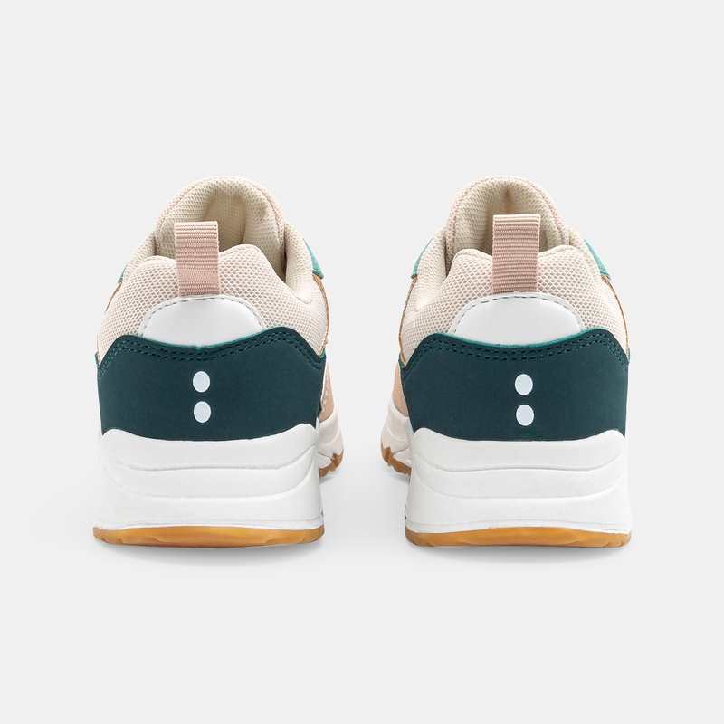 Baskets running vertes fille