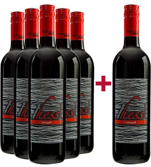 5+1 Paket Zweigelt Neusiedlersee DAC trocken - Weingut Christoph Hess