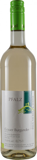 2021 Grauer Burgunder trocken - Weinkellerei Paul Nickel & Söhne