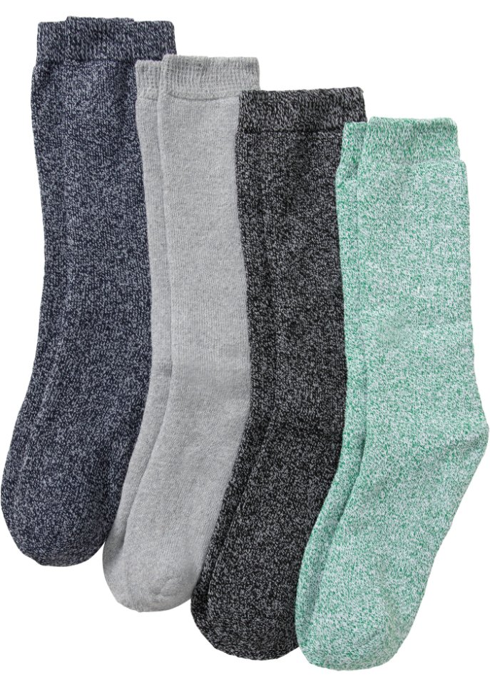 Thermo Frottee Socken (4er Pack)